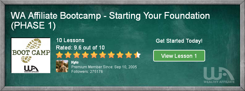Wealthy Affiliate Bootcamp Banner