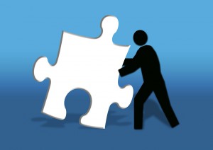 man & puzzle piece